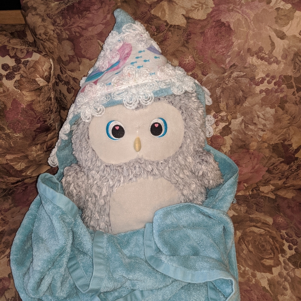 Light Blue Kids Hooded Towel